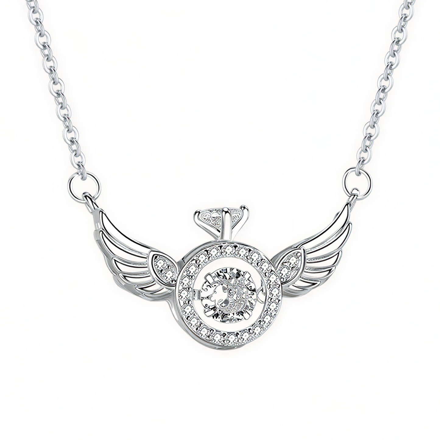 Collana in Argento "Ali di Cristallo"