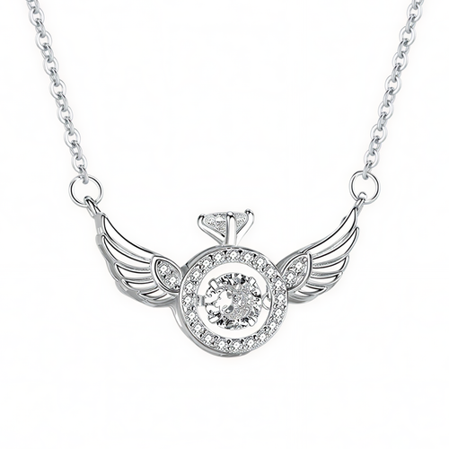 Collana in Argento "Ali di Cristallo"