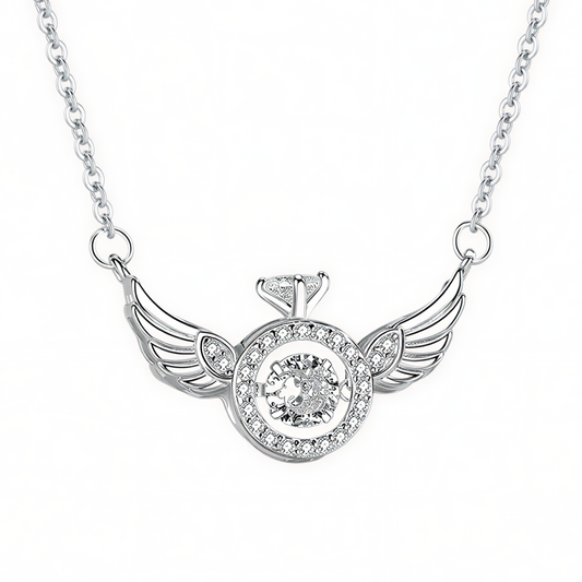 Collana in Argento "Ali di Cristallo"