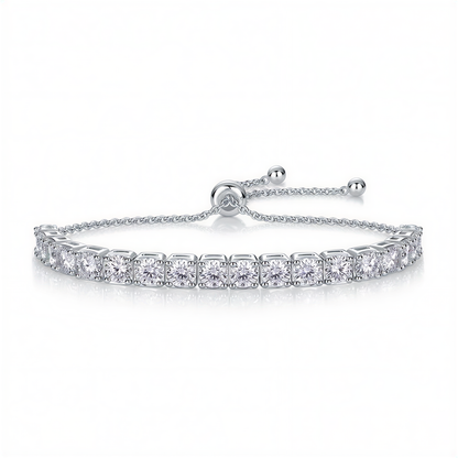 Bracciale Tennis in Argento "Starlight" Regolabile