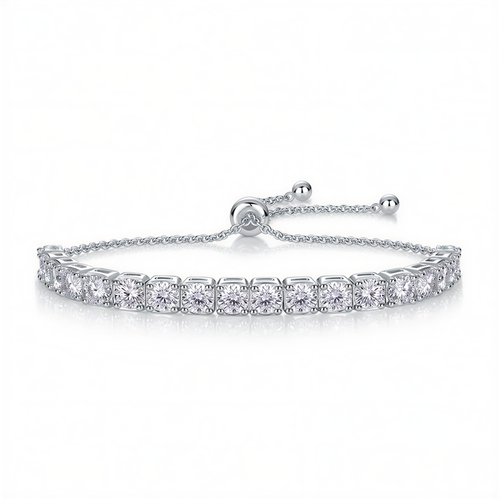 Bracciale Tennis in Argento "Starlight" Regolabile